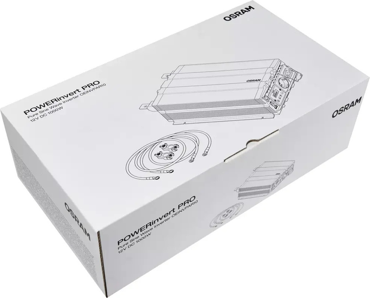 Przetwornica samochodowa OSRAM 12/230V 1000 W RCD Czysta Sinusioda (4052899631052) - obraz 11