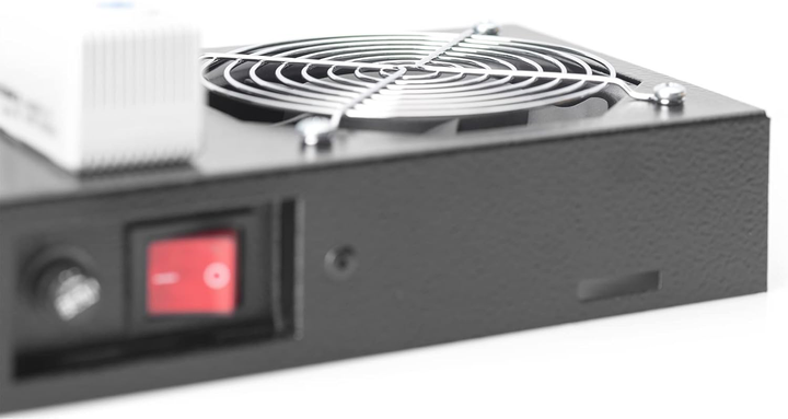 Sufitowa jednostka chłodząca do szaf serwerowych Digitus 2 x Fans Black (DN-19 FAN-2-WM-T-SW) - obraz 5