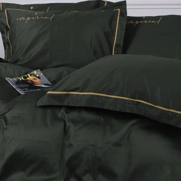 Простынь MirSon Imperial Satin Emerald 150x220 см (2200008576530) - Фото 5 Простынь MirSon Imperial Satin Emerald 150x220 см (2200008576530) - изображение 5