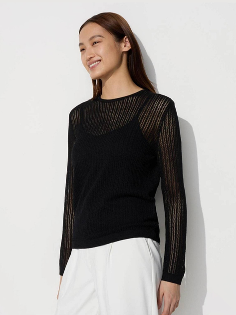 Джемпер жіночий Uniqlo 304506696 M Чорний від Rozetka на платформі USKIDKA Акція на Джемпер жіночий Uniqlo 304506696 M Чорний від Rozetka