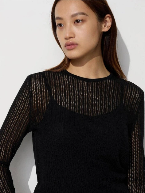 Джемпер женский Uniqlo 304506696 M Черный (1159832186) - изображение 4