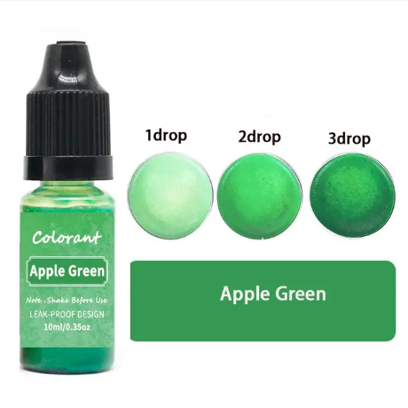 Рідкий барвник для свічок та мила 10 мл Яблучний Зелений / Apple Green - Фото 3 Рідкий барвник для свічок та мила 10 мл Яблучний Зелений / Apple Green - зображення 3