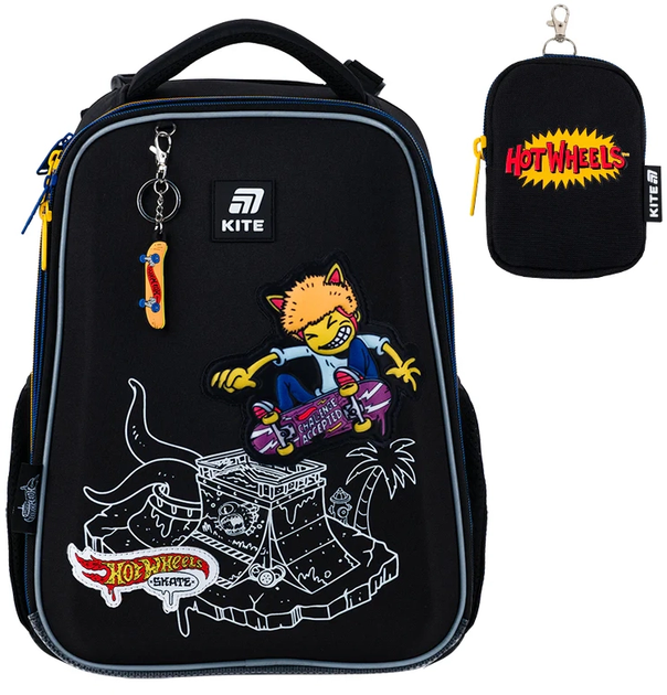 Шкільний набір Kite Education Hot Wheels Skate 3 предмети (SET_HW25-531M) - зображення 4