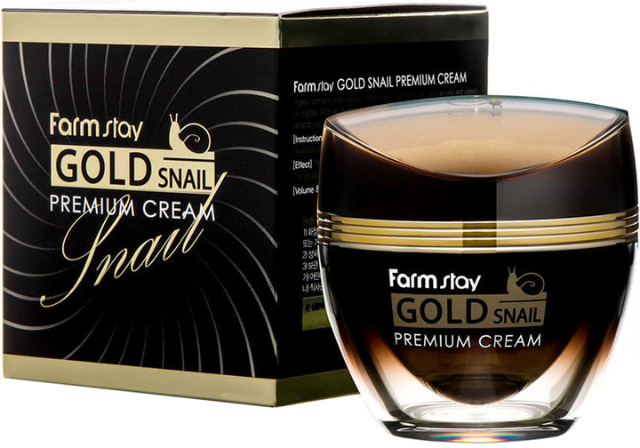Krem do twarzy FarmStay Gold Snail Premium przeciwstarzeniowy 50 ml (8809480770975) - obraz 2