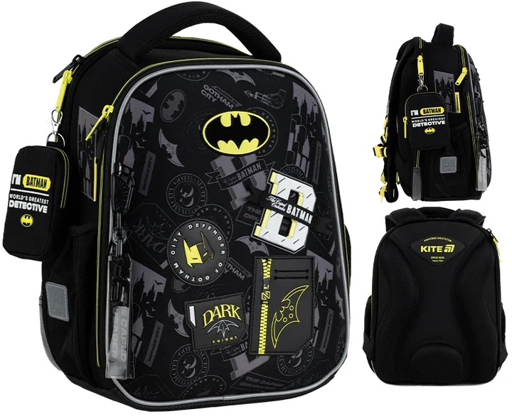 Шкільний набір Kite Education DC Batman 3 предмети (SET_DC25-555S) - зображення 2
