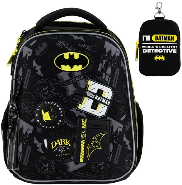 Шкільний набір Kite Education DC Batman 3 предмети (SET_DC25-555S) - зображення 4