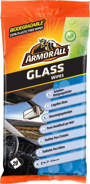 Ściereczki do szyb ArmorAll Glass Wipes 20 szt (E303295801) - obraz 1