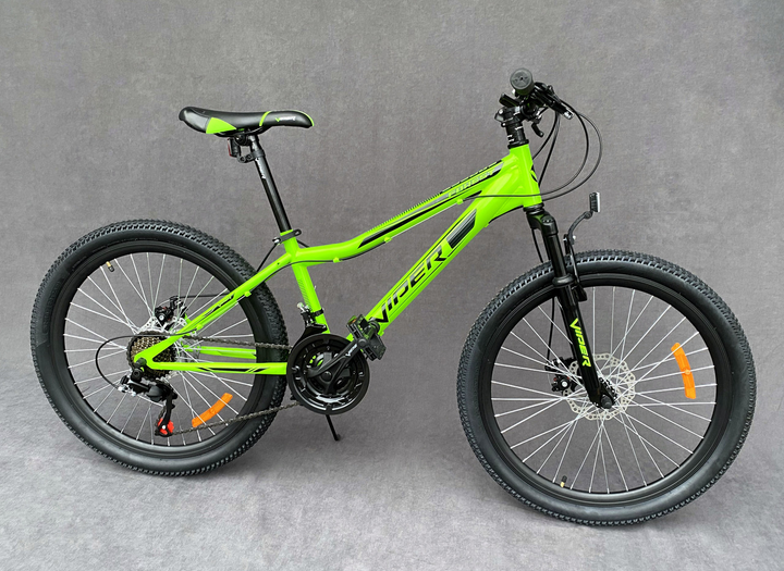 Подростковый горный велосипед Viper Forest 24 D рама 12,5" зеленый 