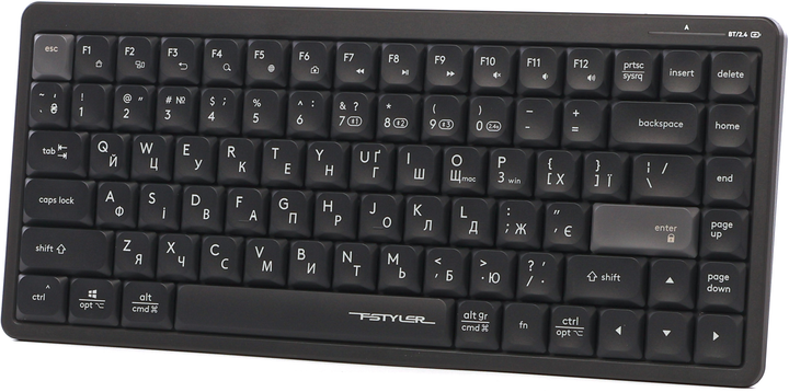 Клавіатура бездротова A4Tech FBX53C Wireless/Bluetooth Black (4711421001908) - зображення 2