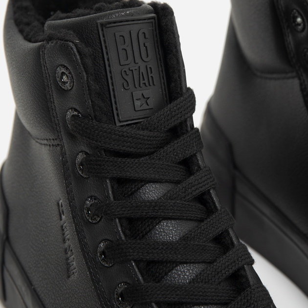 Sneakersy damskie ocieplane Big Star OO274796 38 Czarne (5900714802622) (955555907619900) - Outlet - obraz 3