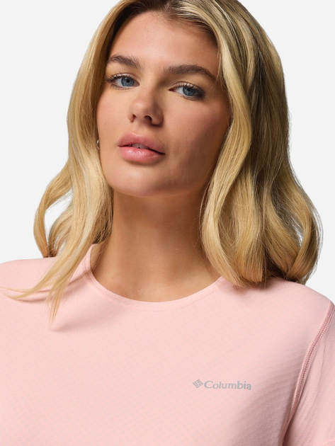Спортивна футболка жіноча Columbia Zero Rules Light SS Crew 2131723669 S Рожева (195982263472) - зображення 6
