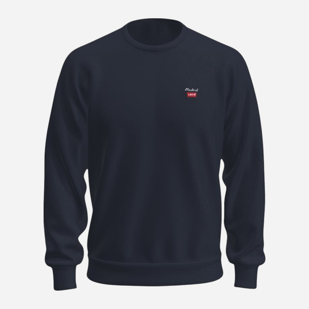 Bluza bez kaptura męska Levi's Lse Original Hm Crew Madrid Chianstitch 000GZ-0005 XL Granatowa (5401157717592) - obraz 1