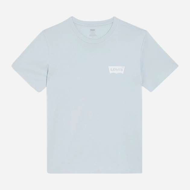 Футболка бавовняна довга чоловіча Levi's Graphic Crewneck Tee Color Bw Niagara M 22491-1700 S Блакитна (5401157131572) - зображення 4