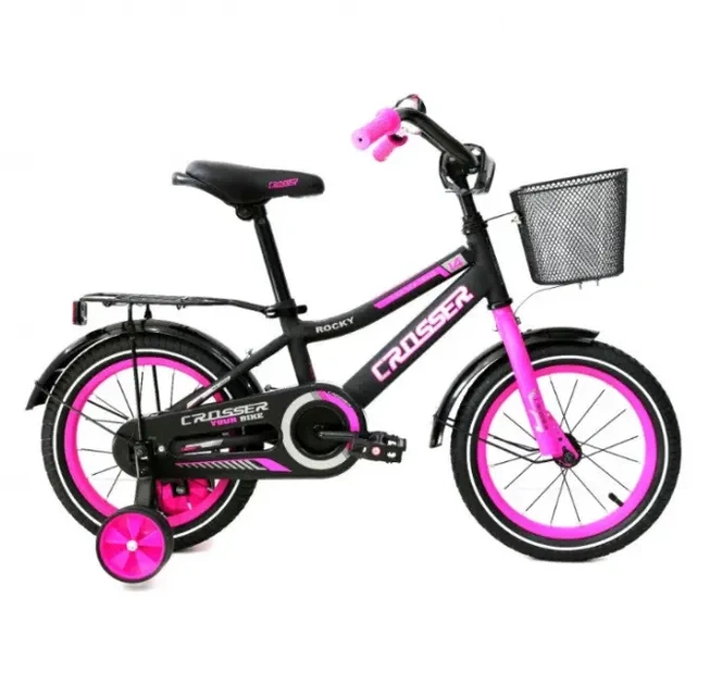 Детский велосипед Crosser Rocky 14" Розовый - Фото 1 Детский велосипед Crosser Rocky 14" Розовый - изображение 1