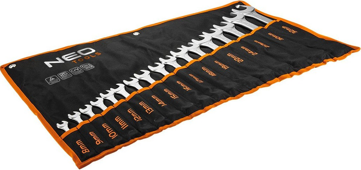 Zestaw kluczy płasko-oczkowych NEO Tools 8 - 32 mm 17 szt 09-753 (5907558413106) - obraz 2