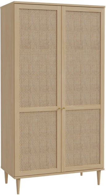 Шкаф распашной Frisco Calasetta 1101x2801x521 мм 2д Дуб элегант/Техноротанг (23415-CQSS922) - Фото 1 Шкаф распашной Frisco Calasetta 1101x2801x521 мм 2д Дуб элегант/Техноротанг (23415-CQSS922) - изображение 1