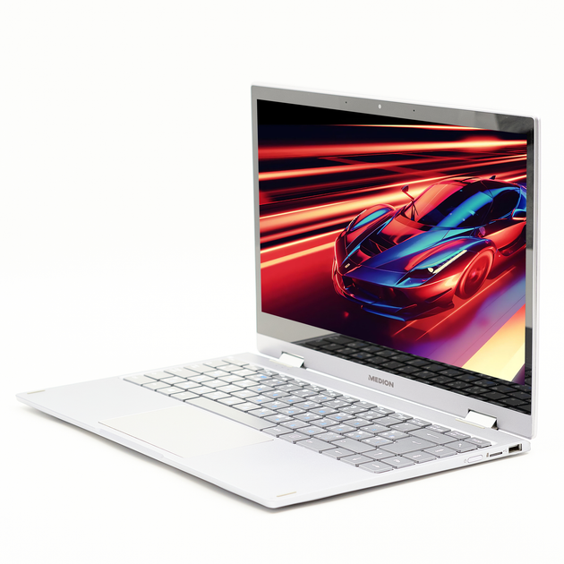 Ноутбук-планшет 14" Medion (Lenovo Group) E4272 Multi-Touch YOGA Intel Pentium Silver N5000 RAM 4 ГБ SSD 512 ГБ + eMMC 64 ГБ Intel UHD Graphics Металевий корпус б/в (3896) - изображение 4