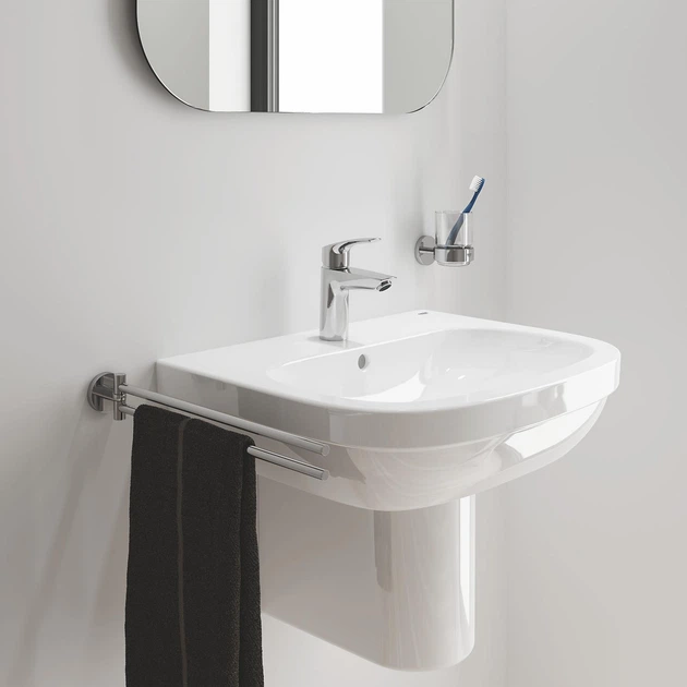 Одноважільний змішувач для раковини S-Size Grohe Eurosmart New з натискним донним клапаном (23922003) - зображення 4