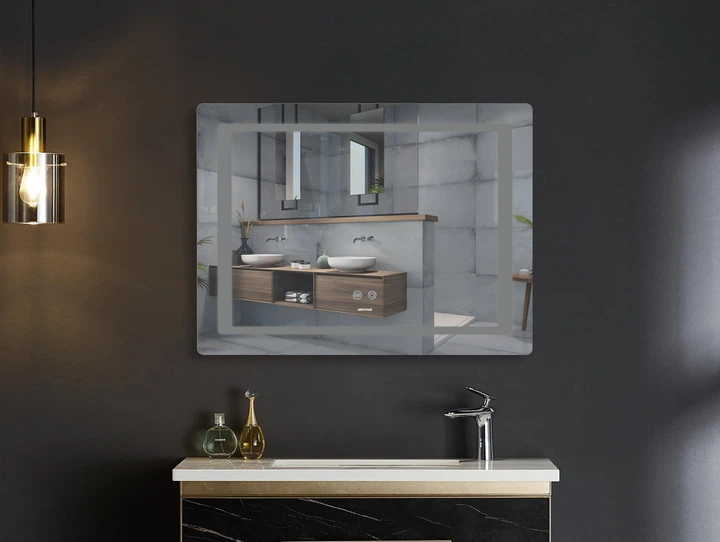 Дзеркало MIXXUS STYLE MR13-90x70-REVERSE з LED Touch, Anti-fog, димером, рег. яскравості (MI6667) - зображення 10