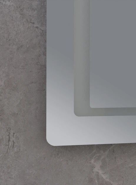 Дзеркало Mixxus Style MR03-80x60 (годинник, LED-підсвітка, антизапотівання) (MI6005) - зображення 7