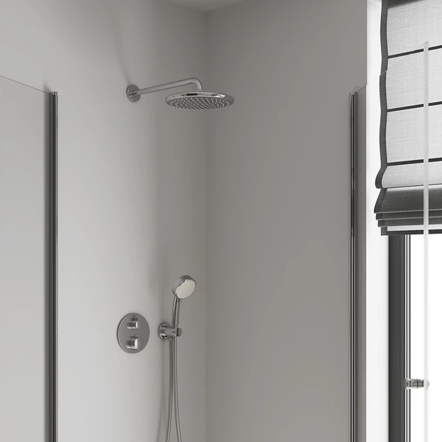 Верхній душ з настінним кронштейном Grohe Tempesta (26668000) kr - изображение 6
