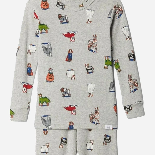 Дитяча піжама для хлопчика GAP 612618768 92 см Сіра (1159832386) - зображення 3