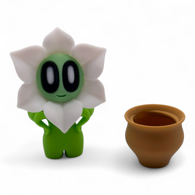 Игрушка в форме цветов Blob Flowers Lily Лилия в горшке [FDM-печать] - изображение 4