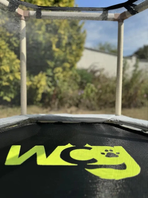 Батут WCG Hexi S з внутрішньою сіткою 122 см чорно-білий - изображение 9