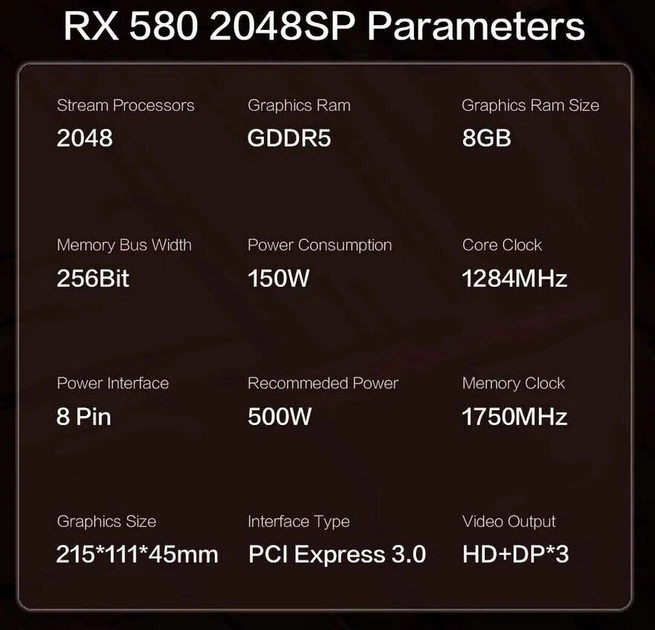 Дискретна відеокарта MLLSE Radeon RX 580, 8 GB GDDR5, 256-bit / HDMI, DisplayPort - Фото 5 Дискретна відеокарта MLLSE Radeon RX 580, 8 GB GDDR5, 256-bit / HDMI, DisplayPort - зображення 5
