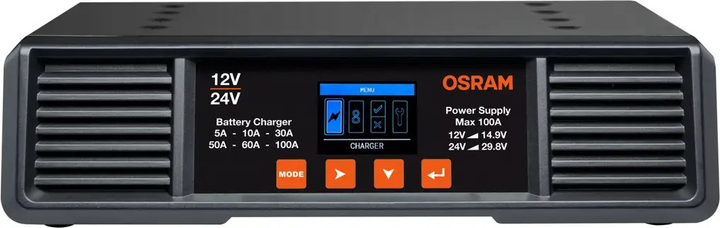 Зарядний пристрій акумуляторів OSRAM BATTERYcharge 100A (4052899629103) - зображення 1