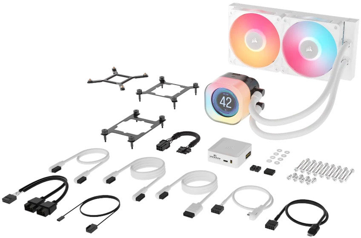 System chłodzenia wodą Corsair iCUE Link TITAN 240 RX LCD White (CW-9061025-WW) - obraz 5