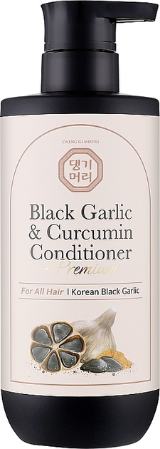Кондиціонер для волосся Daeng Gi Meo Ri Premium Black Garlic and Curcumin відновлюючий 500 мл (8807779100960) - зображення 1