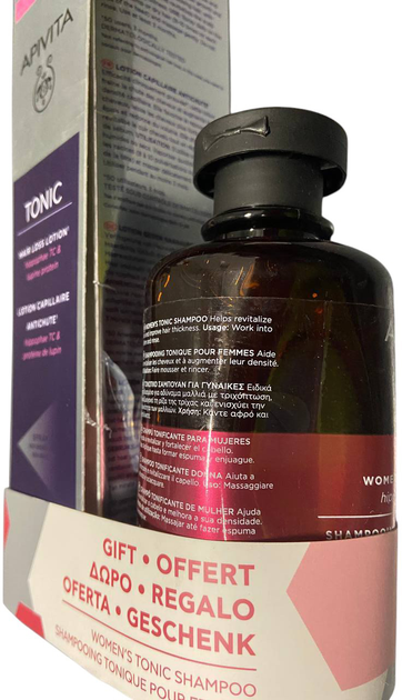 Zestaw Apivita Women's Lotion For Hair Loss 150 ml + Tonic Shampoo 250 ml (5201279082840) (955555907815086) - Outlet - obraz 2