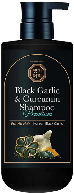 Шампунь для волосся Daeng Gi Meo Ri Premium Black Garlic & Curcumin відновлювальний 500 мл (8807779100762) - зображення 1