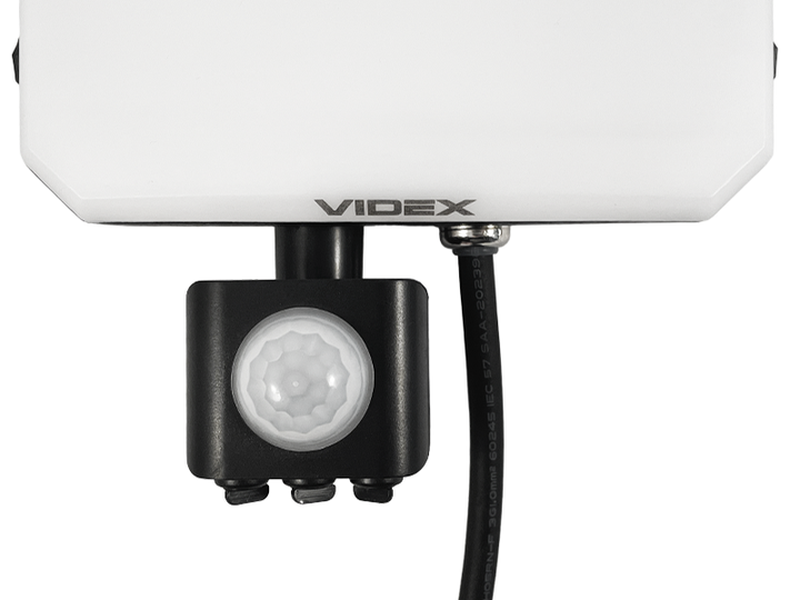Прожектор світлодіодний VIDEX F3 з датчиком руху та освітленості 30W 5000K 220V Black (VLE-F3-0305B-S) - Фото 4 Прожектор світлодіодний VIDEX F3 з датчиком руху та освітленості 30W 5000K 220V Black (VLE-F3-0305B-S) - зображення 4