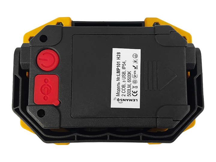 Ліхтар світлодіодний Lemanso LMP101 USB COB 2 LED 10W 500Lm 6500K IP54 - зображення 3
