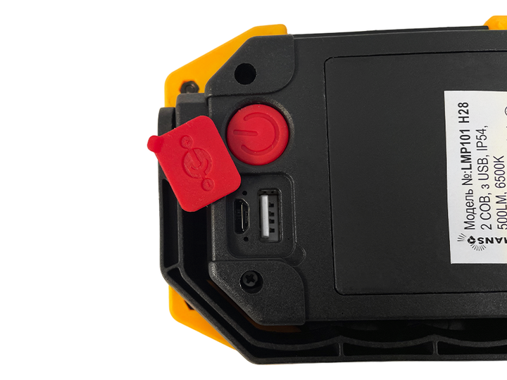 Ліхтар світлодіодний Lemanso LMP101 USB COB 2 LED 10W 500Lm 6500K IP54 - зображення 5