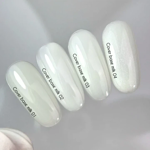 Камуфлююча база NAILS OF THE DAY New Formula Milk 04 молочна зі срібним блиском, 10 мл - Фото 2 Камуфлююча база NAILS OF THE DAY New Formula Milk 04 молочна зі срібним блиском, 10 мл - зображення 2