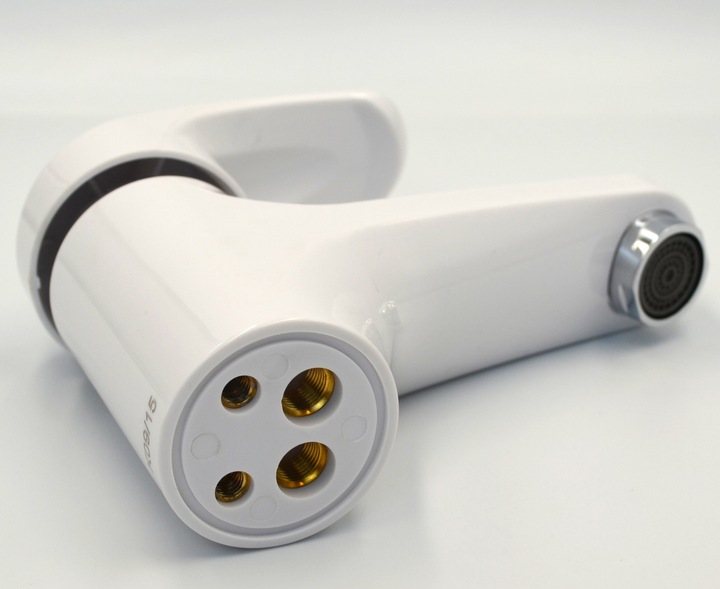 Змішувач для умивальника з ABS-пластику Brinex 36W 001 (BRIN36W001) білий - изображение 4