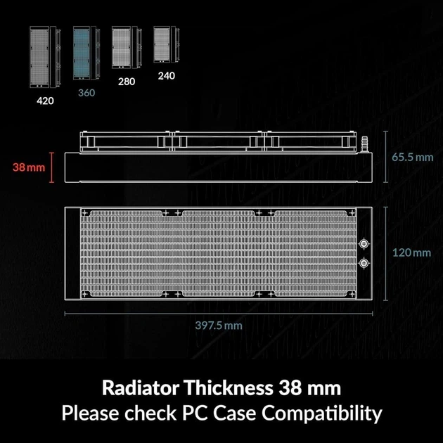 СВО Arctic Liquid Freezer III Pro 360 A-RGB Black (ACFRE00184A