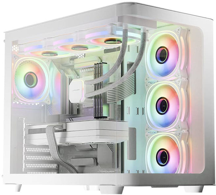 Obudowa LC-Power Gaming 8001W Pro-White Black (LC-8001W-ON) - obraz 12