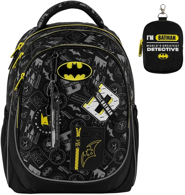 Шкільний набір Kite Education DC Batman 3 предмети (SET_DC25-700M) - зображення 4