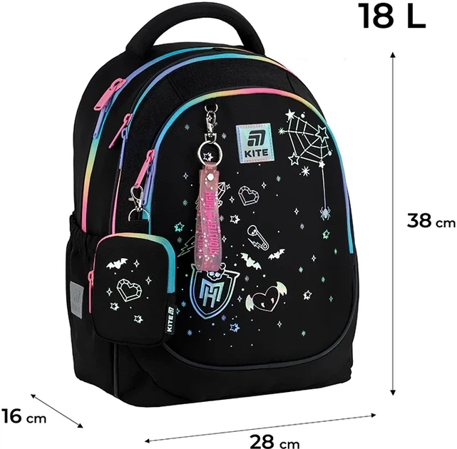 Шкільний набір Kite Education Monster High 3 предмети (SET_MH25-700M) - зображення 3