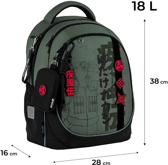 Шкільний набір Kite Education Naruto Shippuden 3 предмети (SET_NR25-700M) - зображення 3