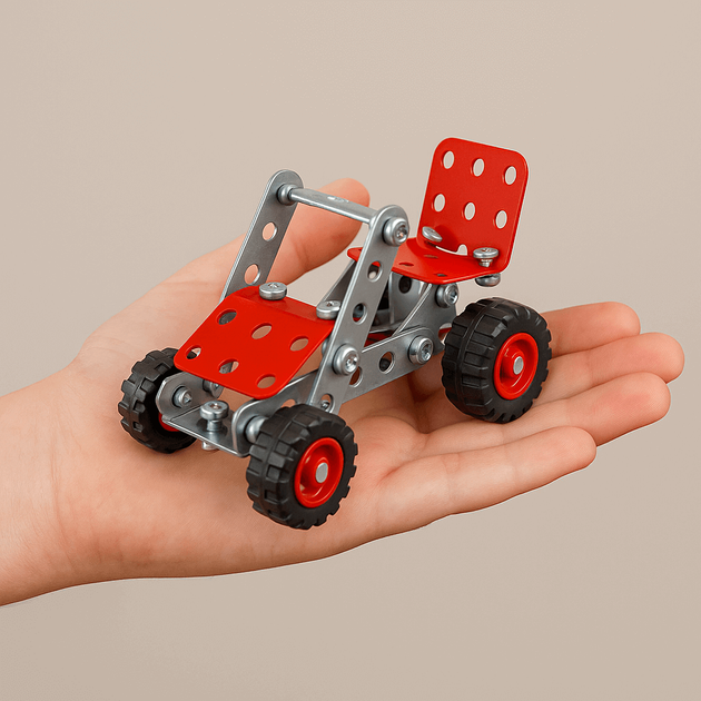 Металевий конструктор Technok Toys «МЕГА» - 381 деталь (арт. 4364) - Фото 5 Металевий конструктор Technok Toys «МЕГА» - 381 деталь (арт. 4364) - зображення 5