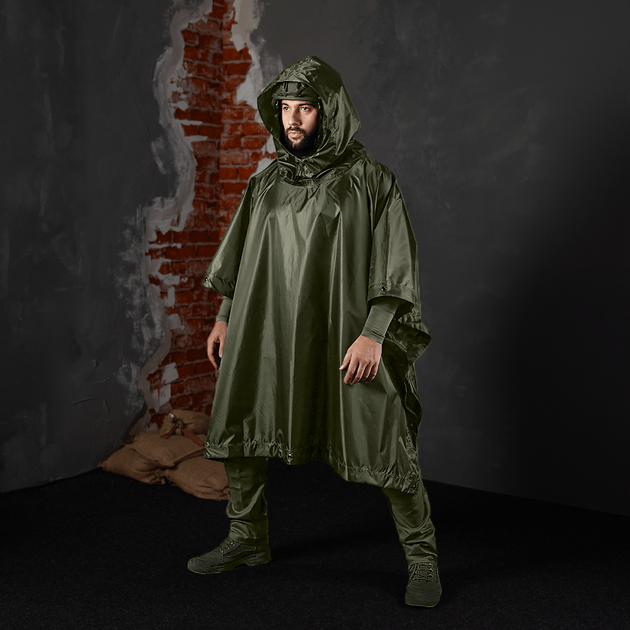 Пончо Pilgrim 2.0 StormNet Олива - Фото 2 Пончо Pilgrim 2.0 StormNet Олива - изображение 2