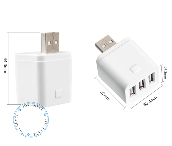 Умный Wi-Fi-адаптер на 3 USB порта Tuya Smart 3CH Цвет Белый - изображение 5