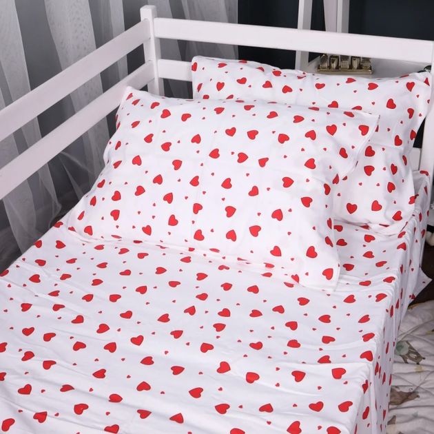 Простирадло на гумці MirSon Фланель 015 Love 100x200 см від Rozetka на платформі USKIDKA Акція на Простирадло на гумці MirSon Фланель 015 Love 100x200 см від Rozetka