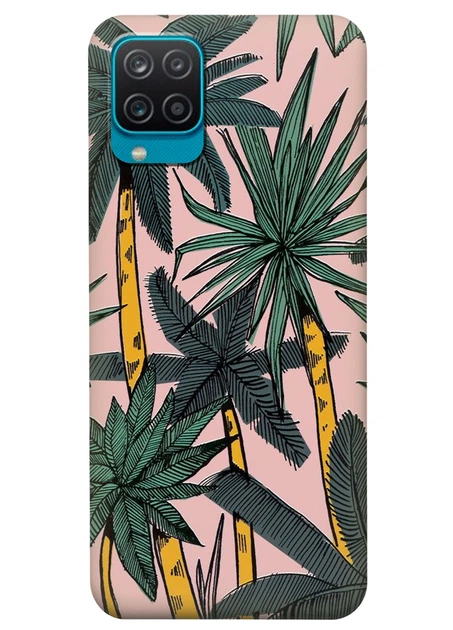 Силиконовый чехол ПринтОК для Samsung Galaxy M12 - Пальмы - Фото 1 Силиконовый чехол ПринтОК для Samsung Galaxy M12 - Пальмы - изображение 1