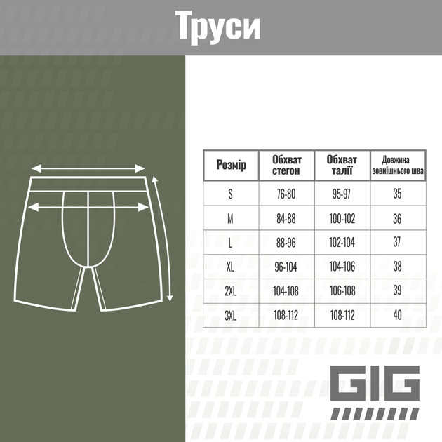Трусы Dynamic удлиненные. Цвет Ranger Green 2XL - изображение 3